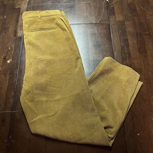 Smokey Joes Men's Pleated Corduroy Cuffed Dress Pants Size ‎ 38 (35x27) Trousers